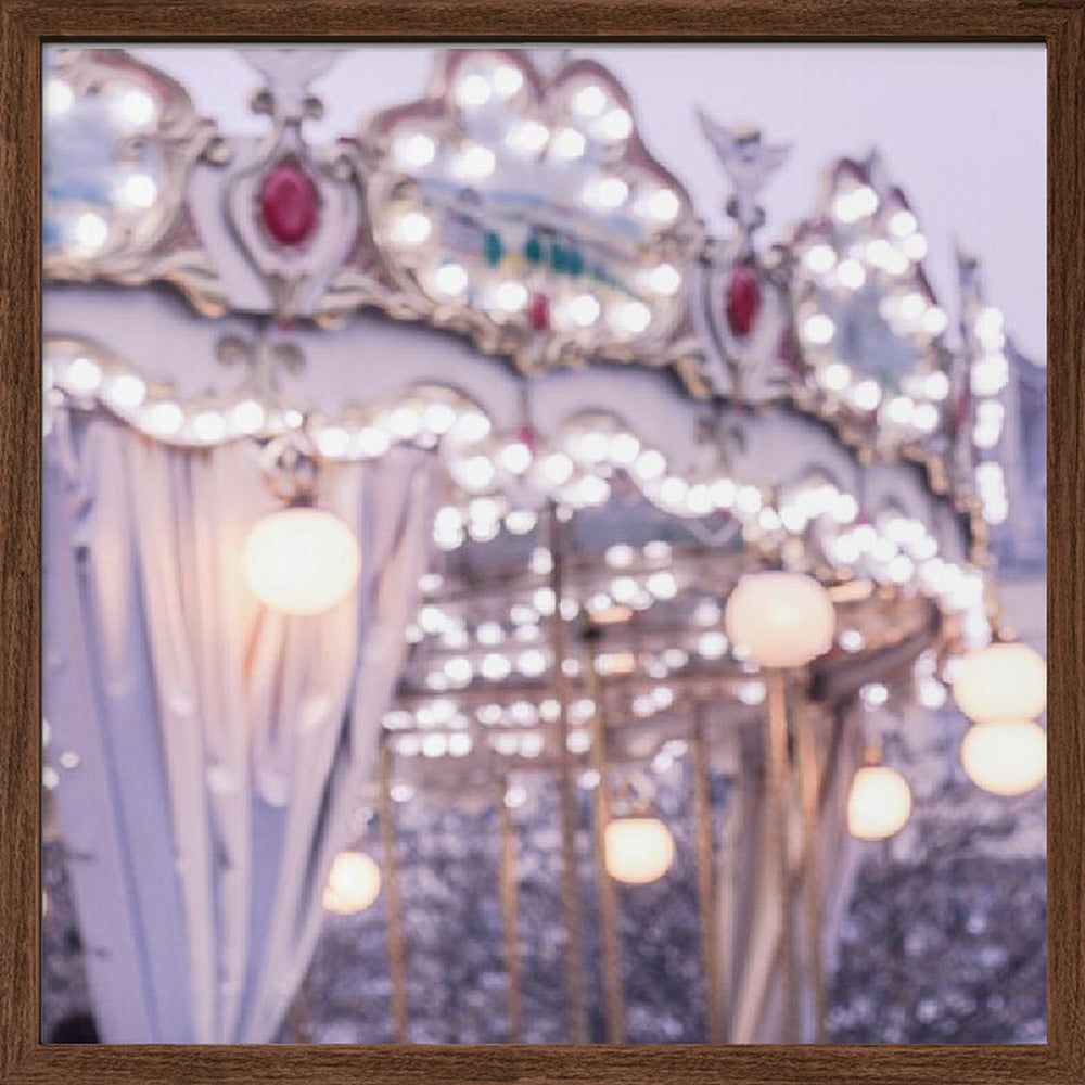 Blurred Carousel Print Closeup Poster