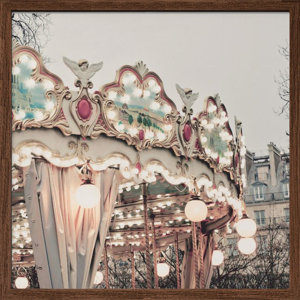 Parissquarecarousel 20x20 Poster