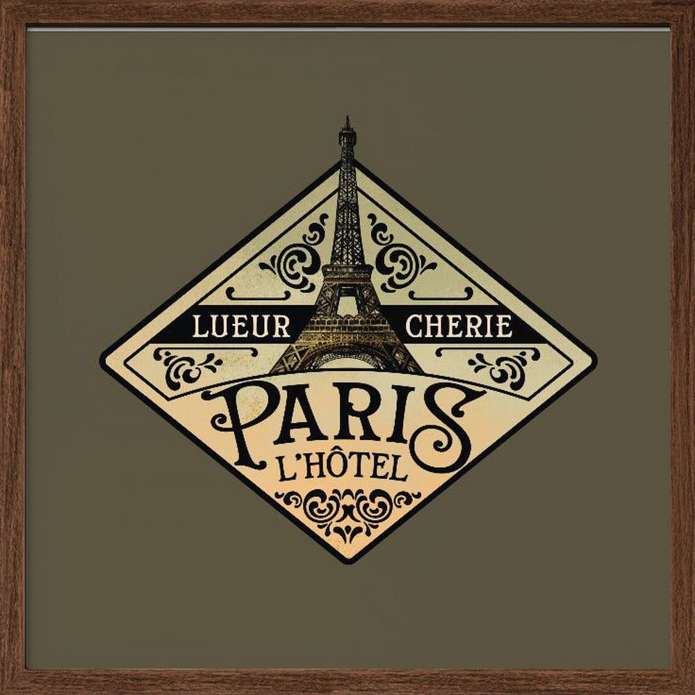 Lueur Cherie Hotel Paris Poster