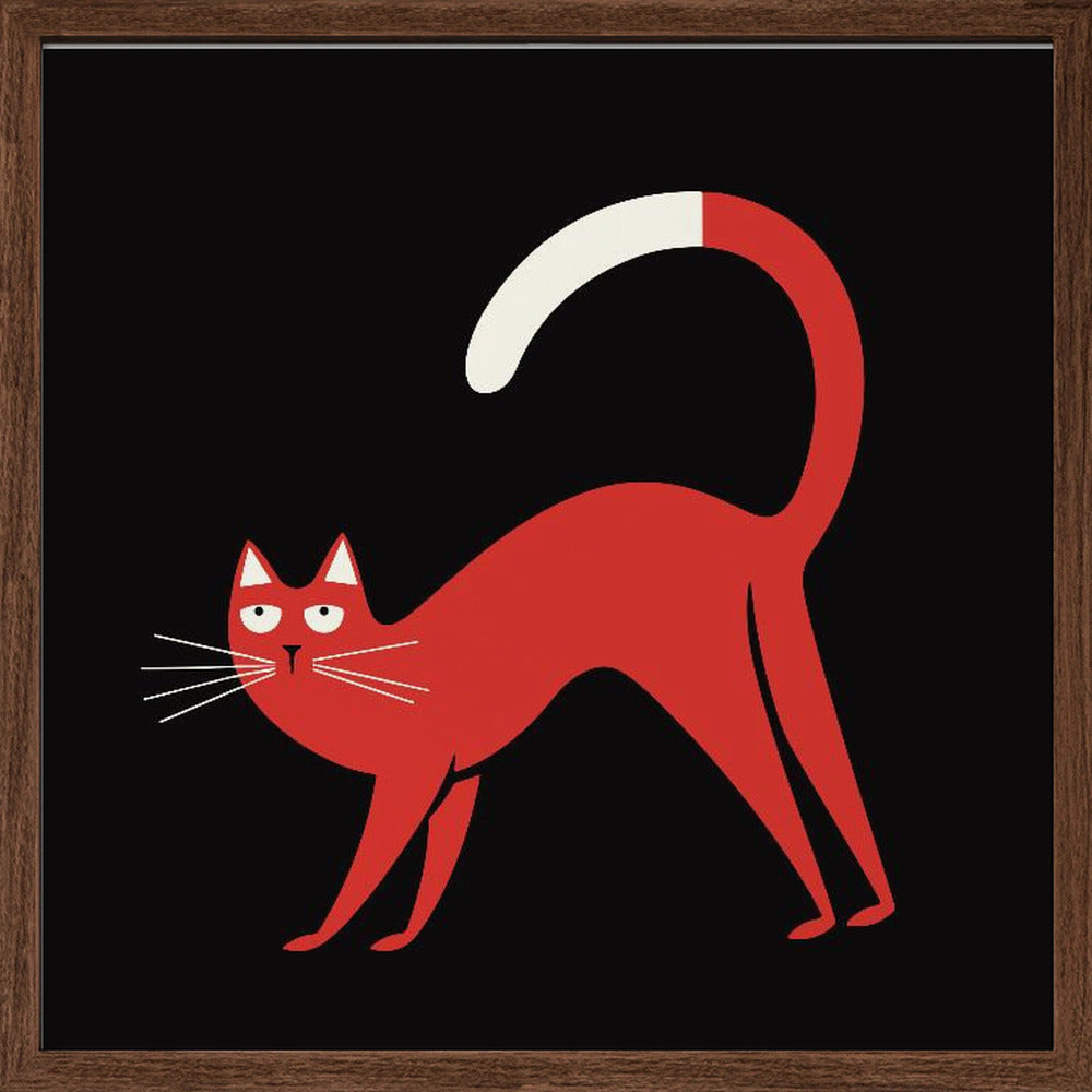 Red Cat Poster