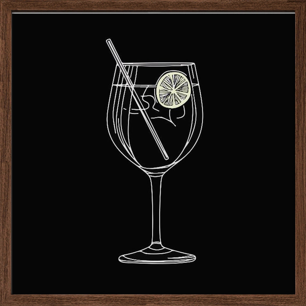 A Glass of Gin and Tonic Poster