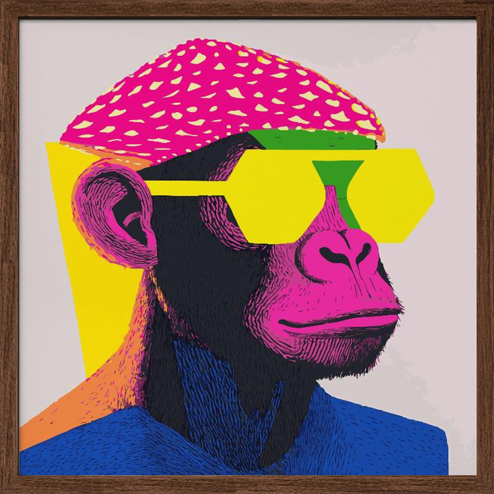 Cool Monkey Poster