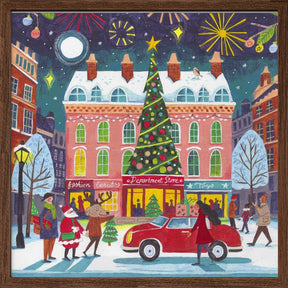 Christmas Shopping in the City Poster