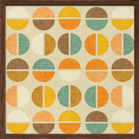 Rainbow Dots - Mid Century Neutral Poster