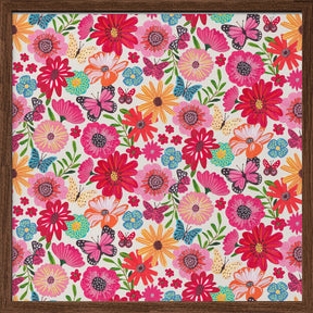 Bright floral Poster