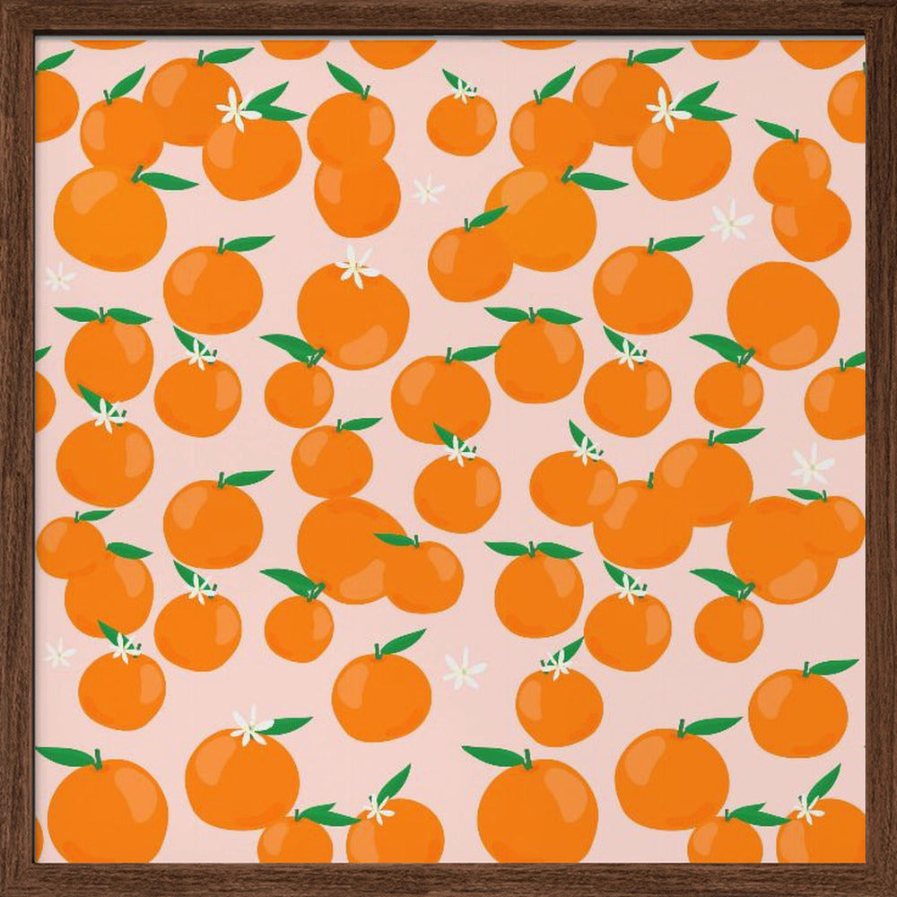 Oranges Pattern Poster