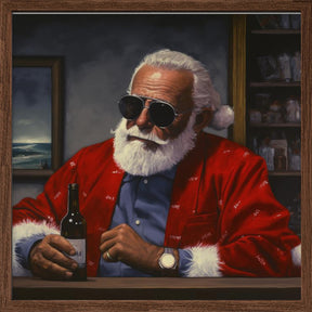 Sun Tan Claus Poster