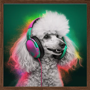 Party Poodle Poster