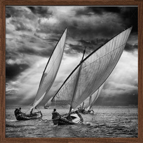 Sailboats and Light Poster