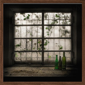 Still-Life with glass bottle Poster