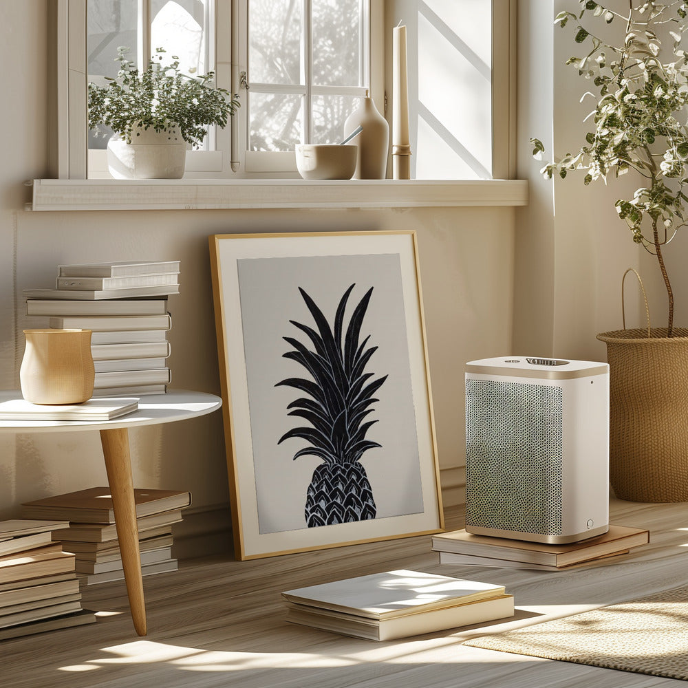 Black Pineapple Poster