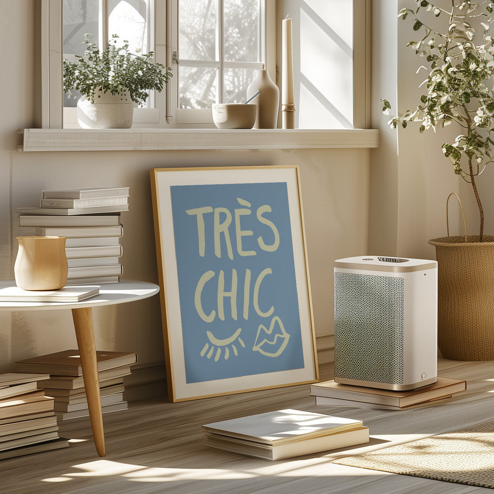 Très Chic Blue Poster