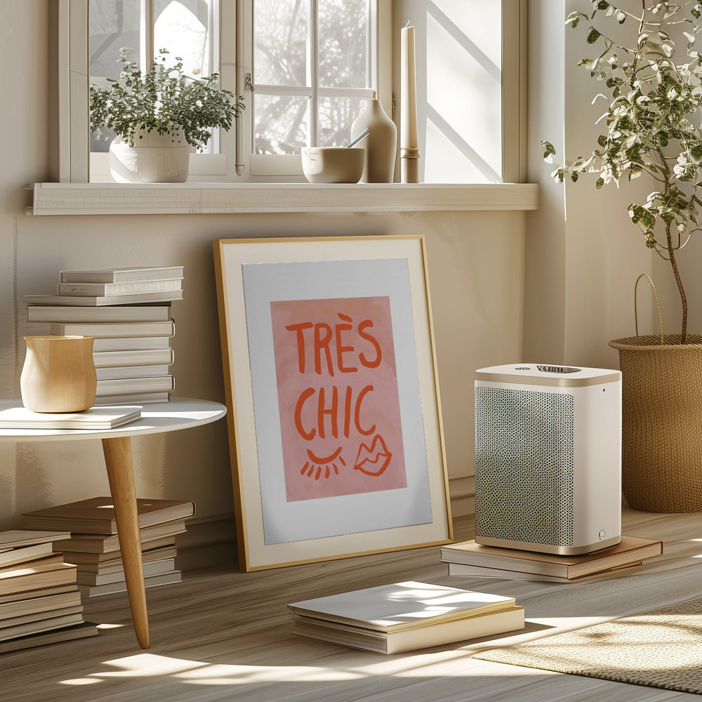 Très Chic Pink Frame Poster