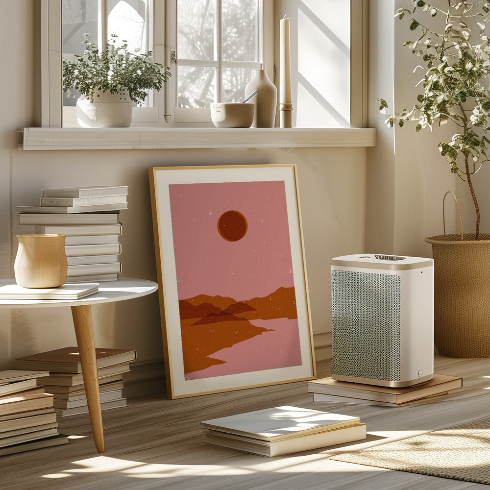 Moon  landscape Poster