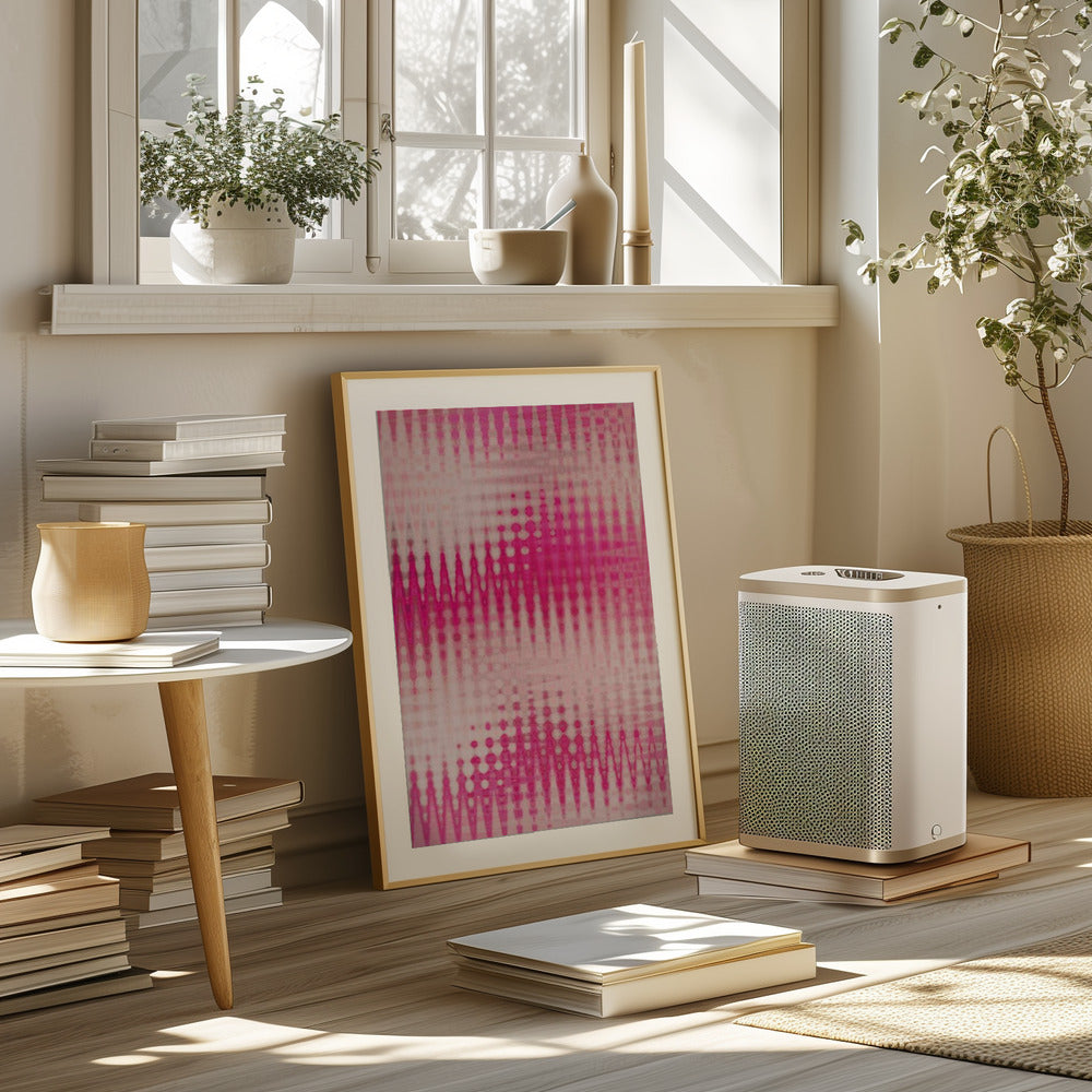 Pink Blurred Pattern Poster