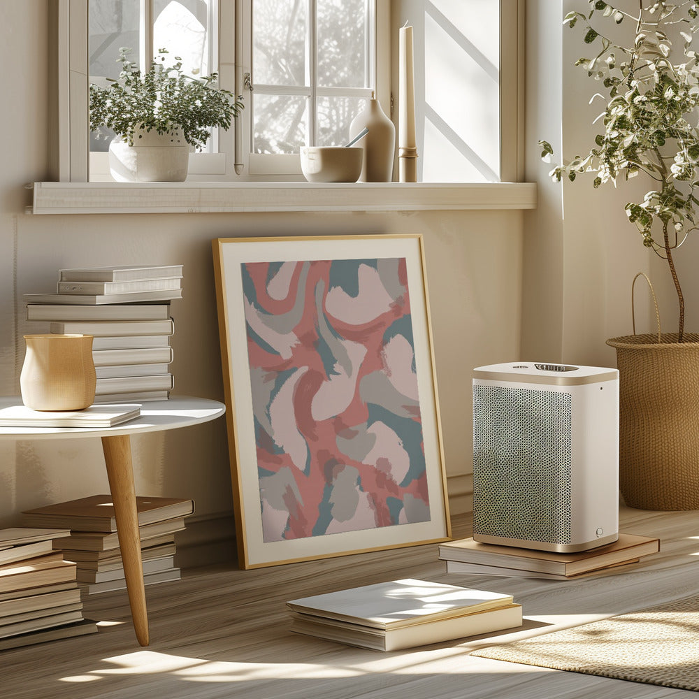 Pastel Strokes Pattern Poster