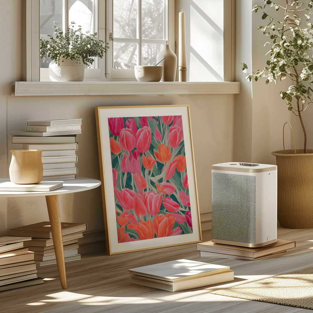 Pink Tulips Poster