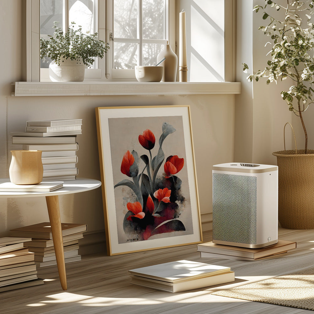 Red Tulips Poster