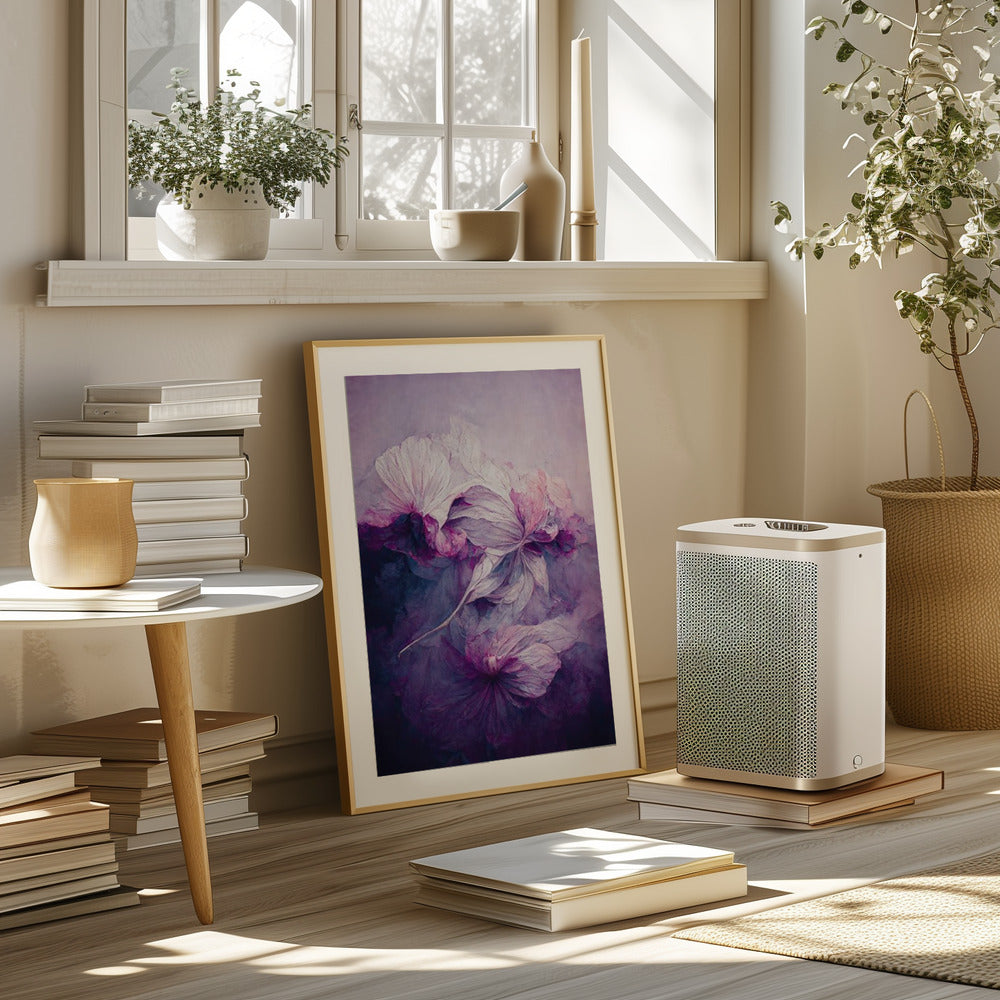 Purple Peony Poster