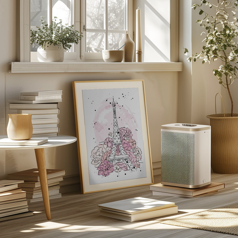 Peony Paris Poster