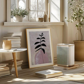 Eui vase with leaves Poster