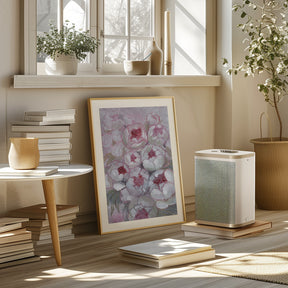 Nuria bouquet of peonies in pink Poster