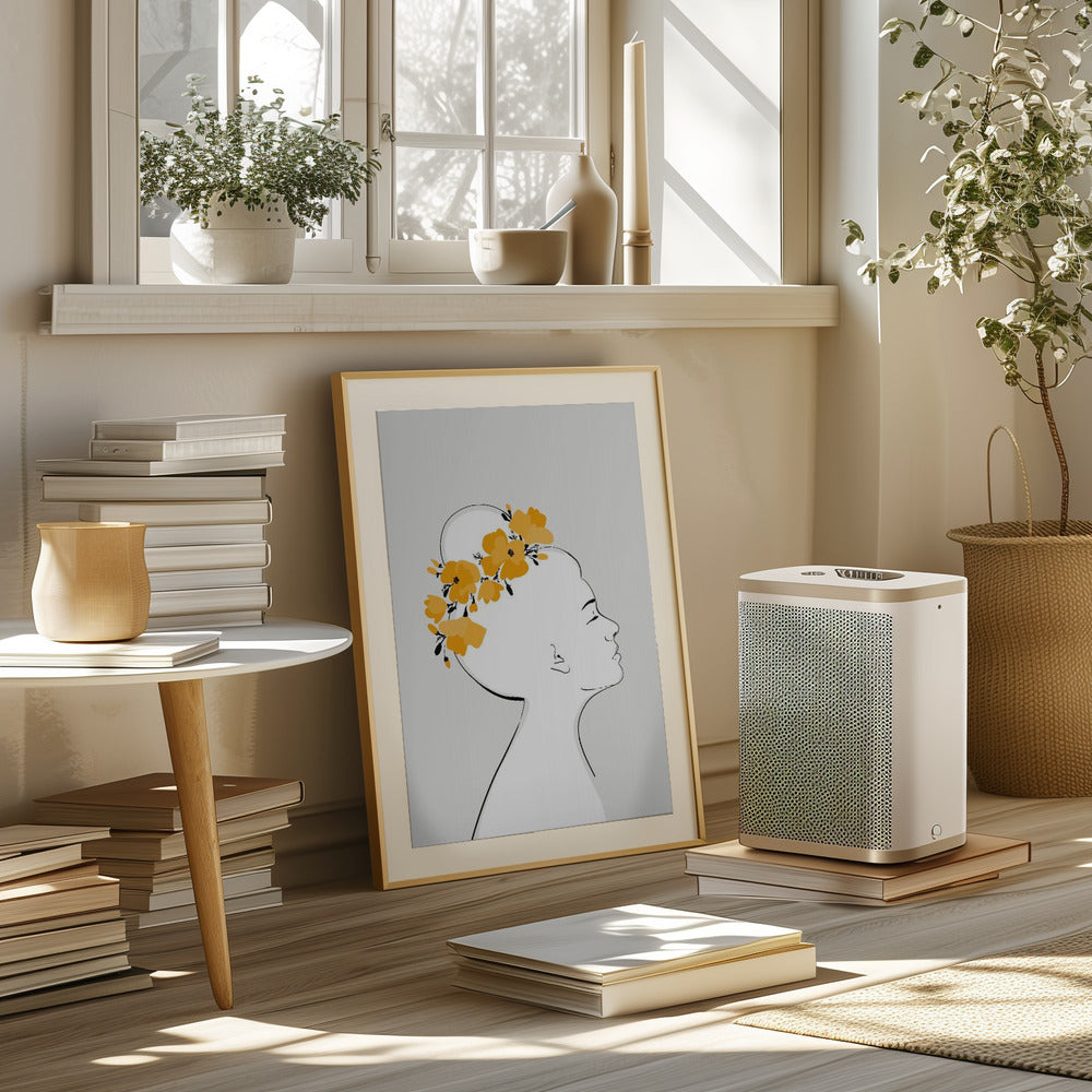 Floral Sanyu portrait Poster