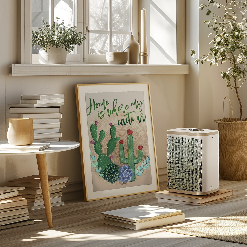 Home is where my cacti are Poster