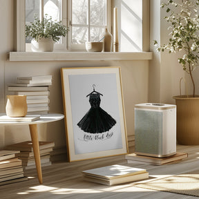 Little black dress in hanger Poster