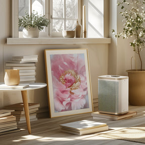 Blush peony I Poster