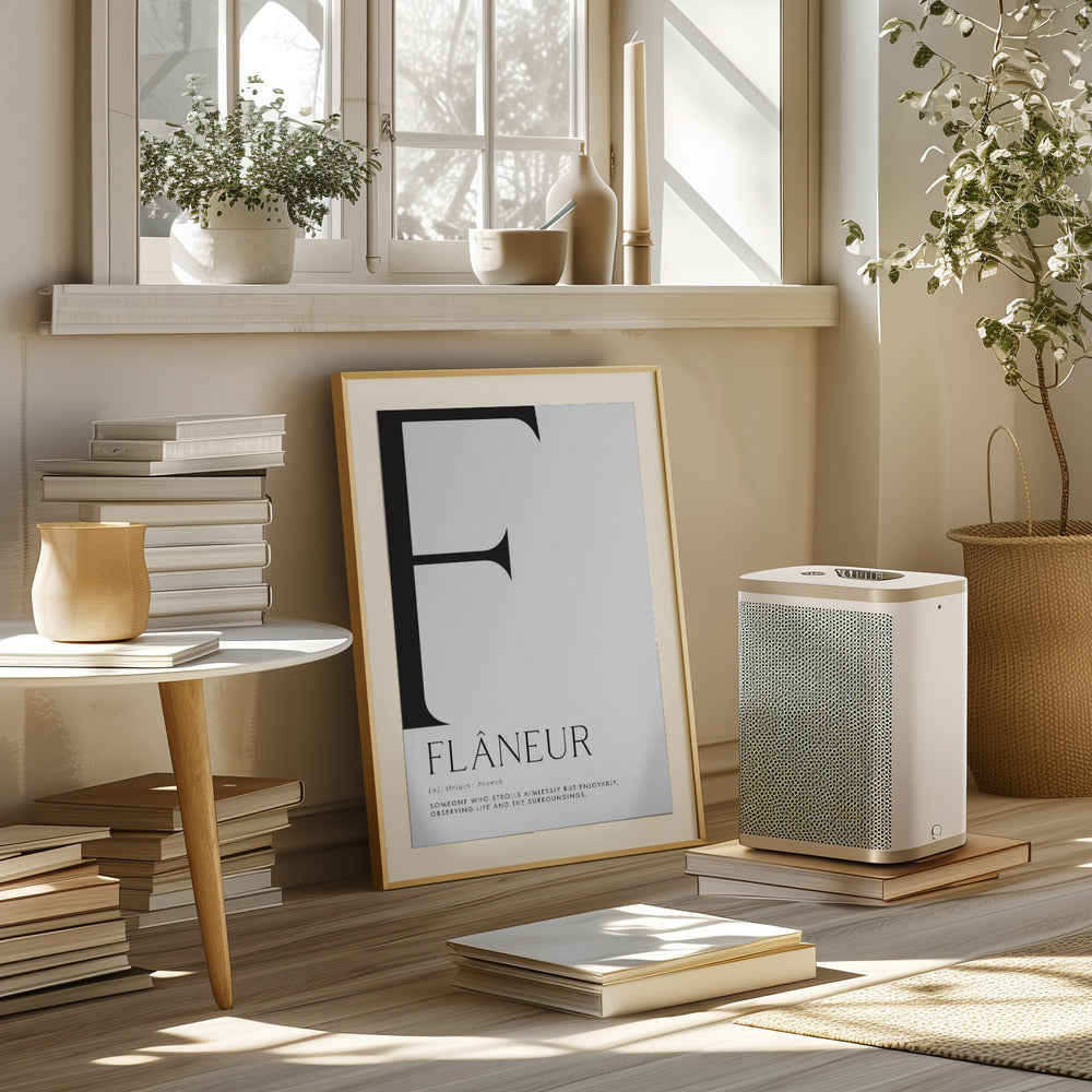 Flâneur definition Poster