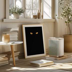 Halloween cat eyes Poster