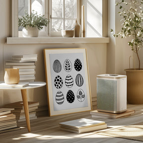 Scandi Easter eggs Poster