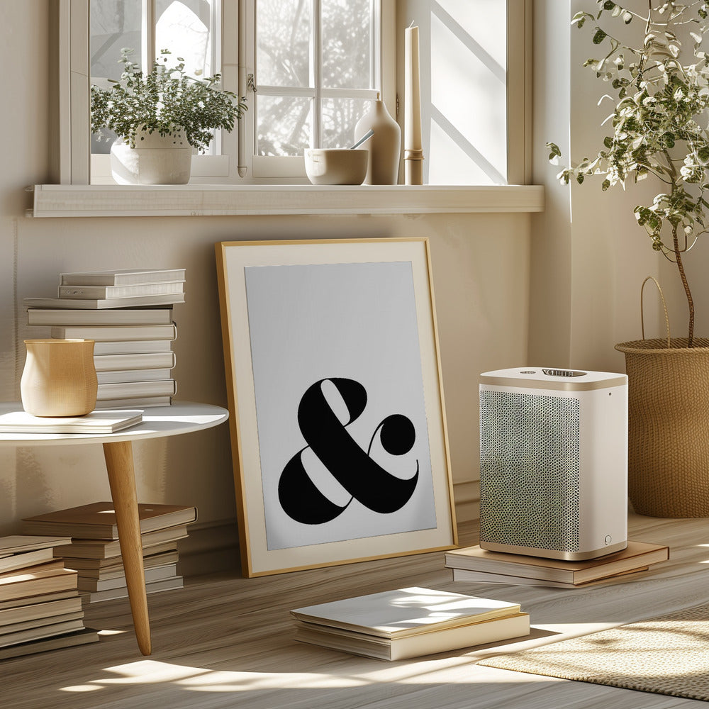 Scandi ampersand Poster