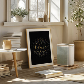 Believe in modern calligraphy Poster