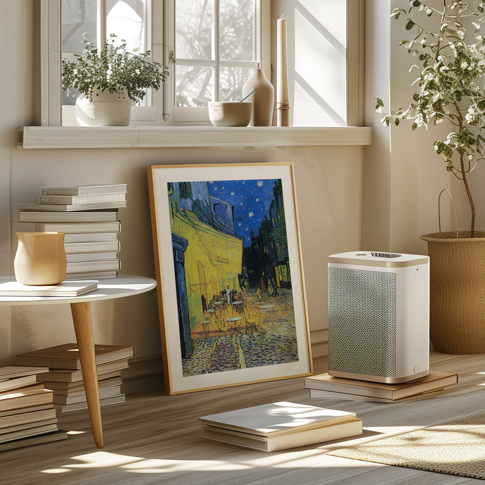 Café Terrace At Night Poster