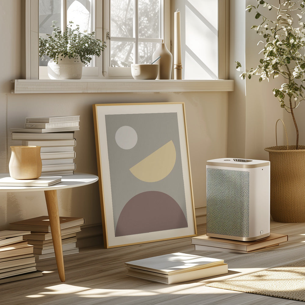 Arches Yellow and Gray Poster