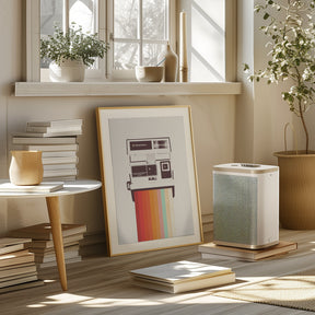 Instant Camera Rainbow Poster