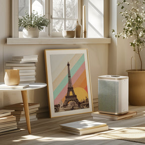 Eiffel Tower Rainbow Poster