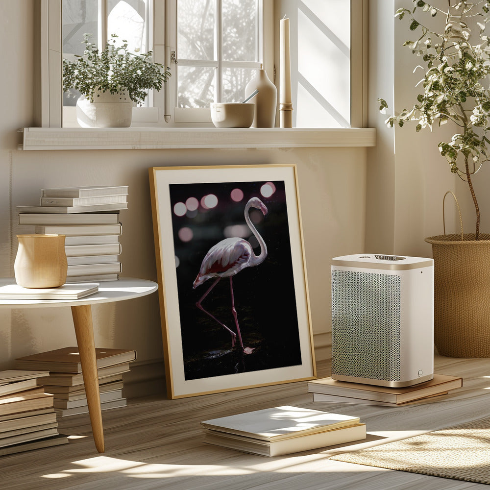 Dancing Flamingo Poster