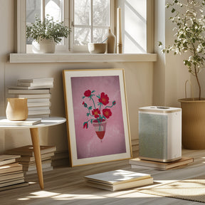 Cup of flowers Poster