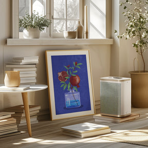 pomegranate in Vase Poster