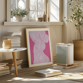 Fibers No 1 (Pink) Poster