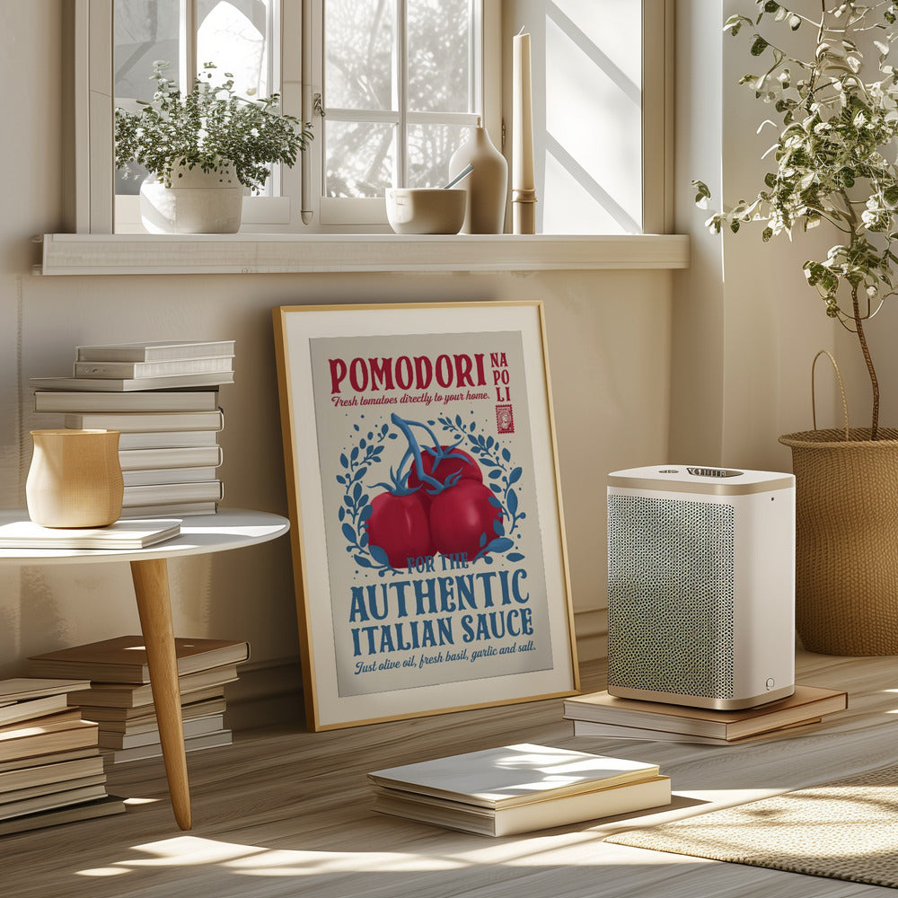 Pomodori Kitchen print Poster