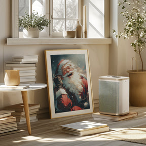 Laughing Santa Poster