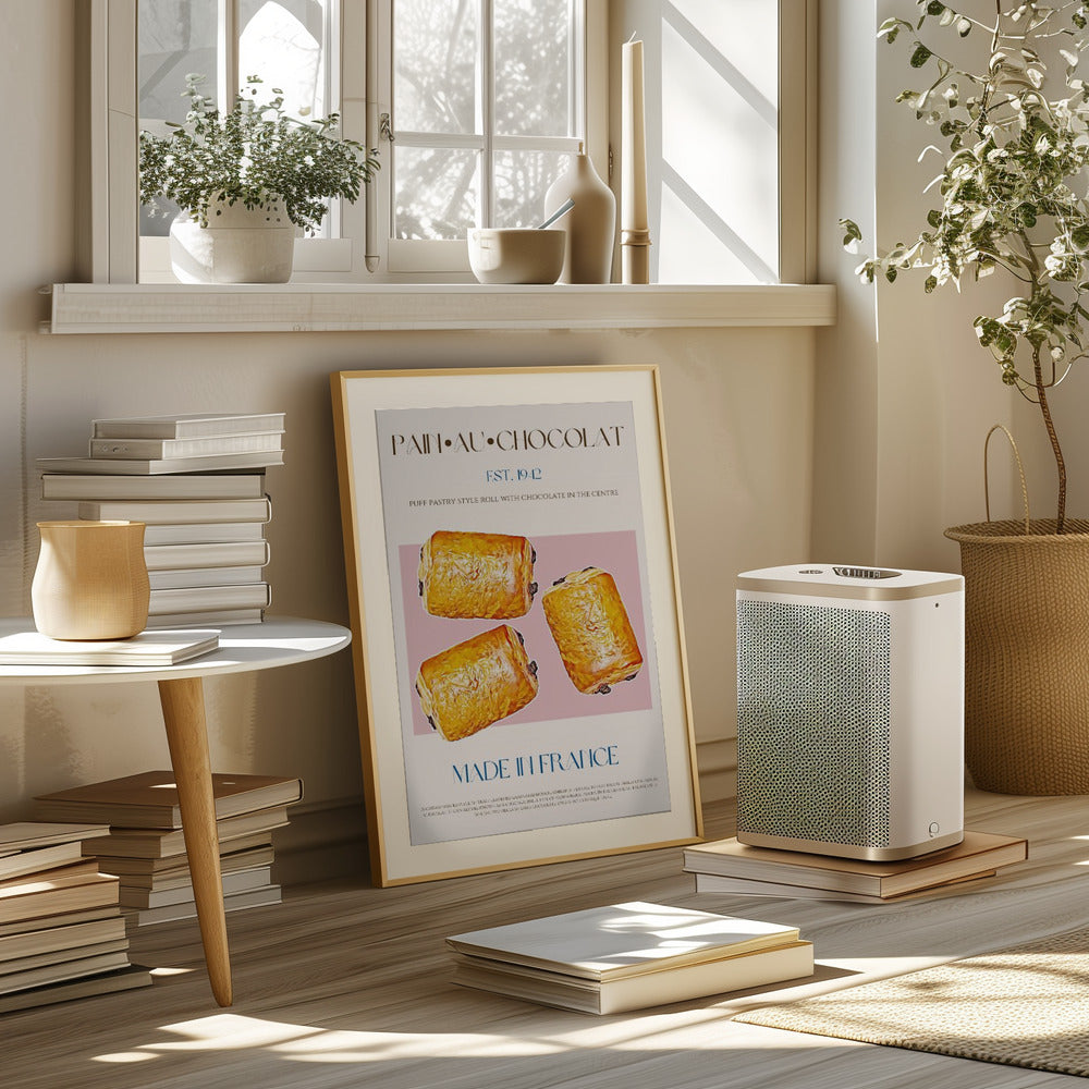 Pain Au Chocolat Print Poster