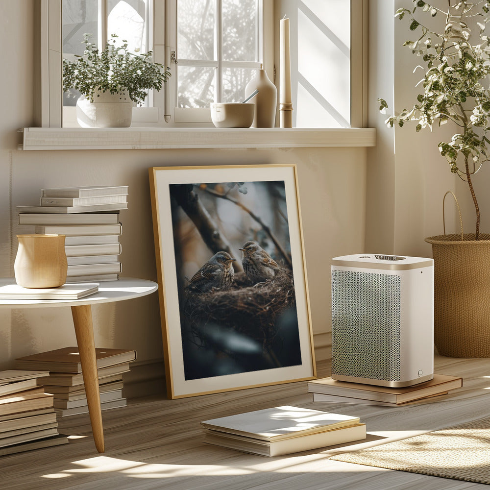 Birds In Nest No 2 Poster