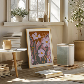 Pastel Flower Impressions No 8 Poster