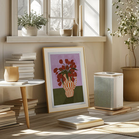 Flower Vase 1ratio 2x3 Print By Bohonewart Poster