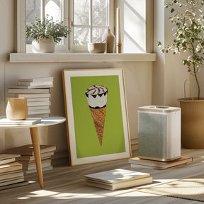 Cornetto On Pistachio Poster